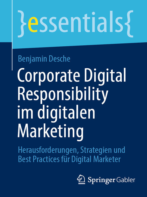 Title details for Corporate Digital Responsibility im digitalen Marketing by Benjamin Desche - Available